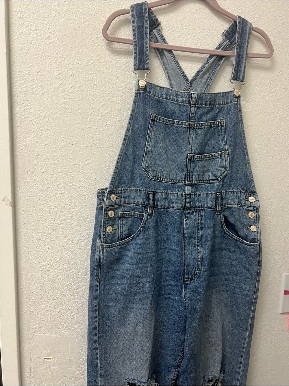 We the free! Classic Blue Denim Overalls for Women